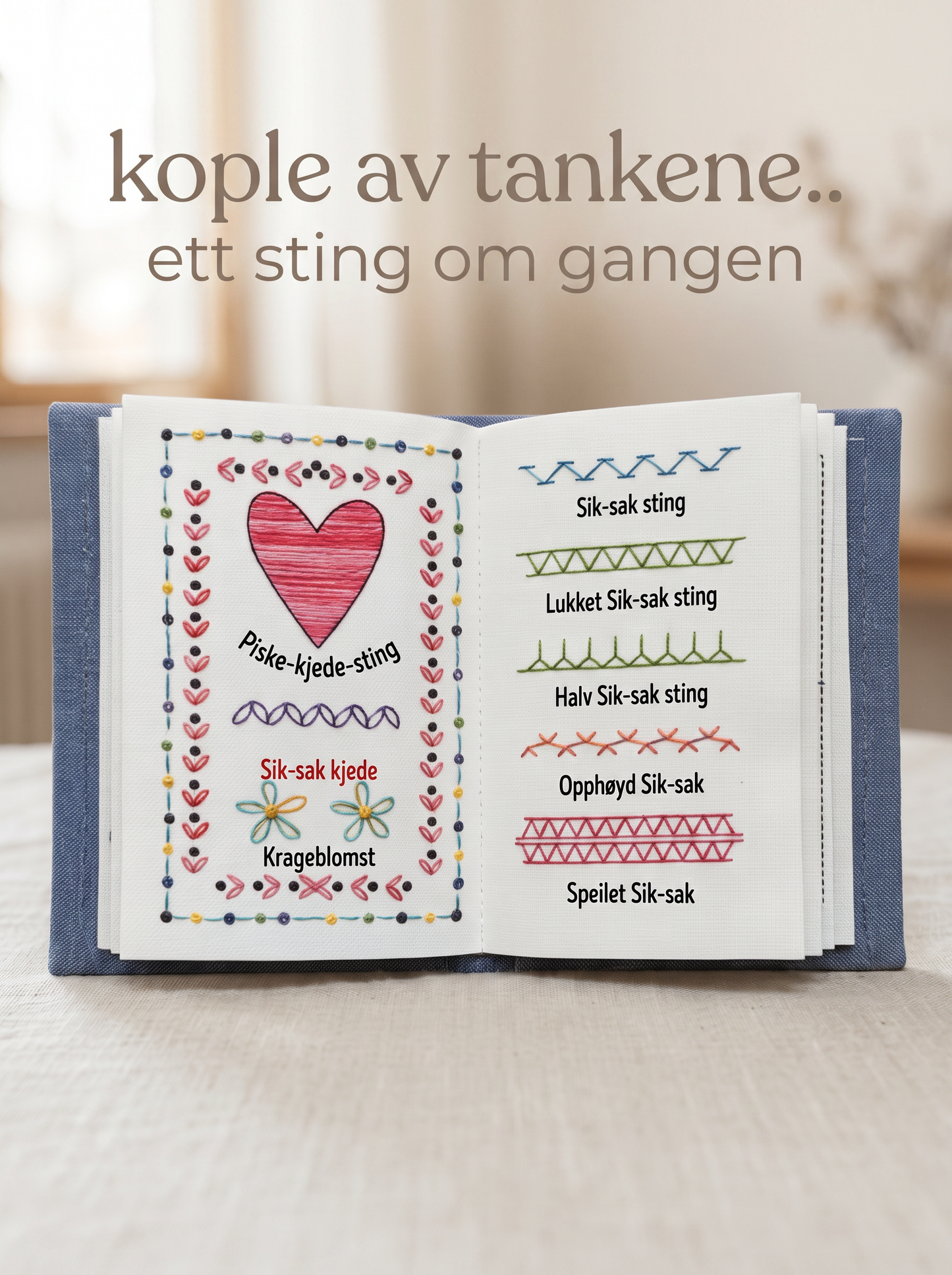 Stygna Broderisett for nybegynnere