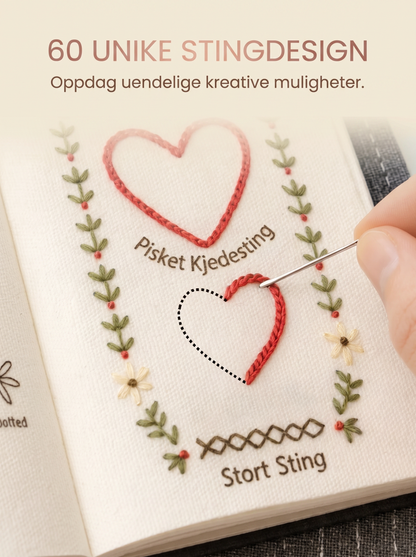 Stygna Broderisett for nybegynnere